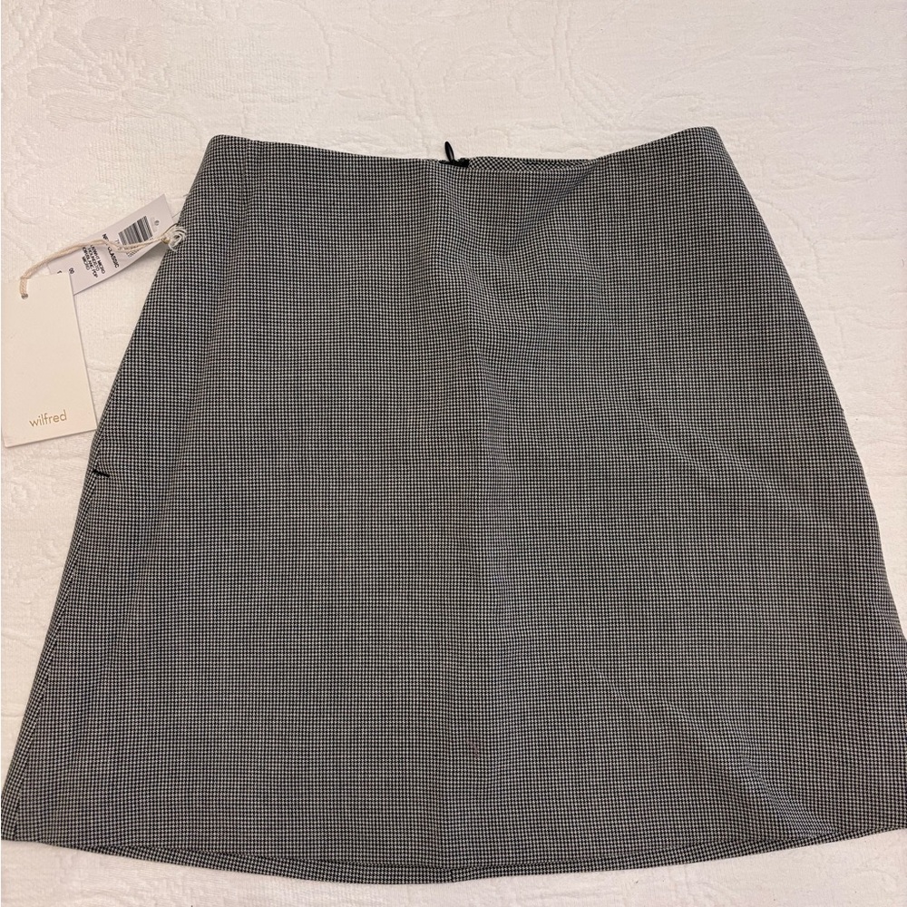 Wilfred Gray A-Line Mini Skirt for Work